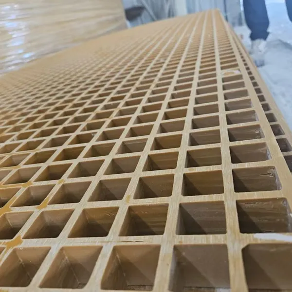 Flea Market FRP Grating Weather Wear Resistant Anti Slip Outdoor Stall Walkway Panel