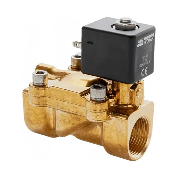 【AIRWORK VQI1422C10N0 Válvula Solenoide Pilotada 2/2 NC Latón G1/4 Orificio 10 mm Kv 1.88 NBR 0.15-9.5 Bar】

