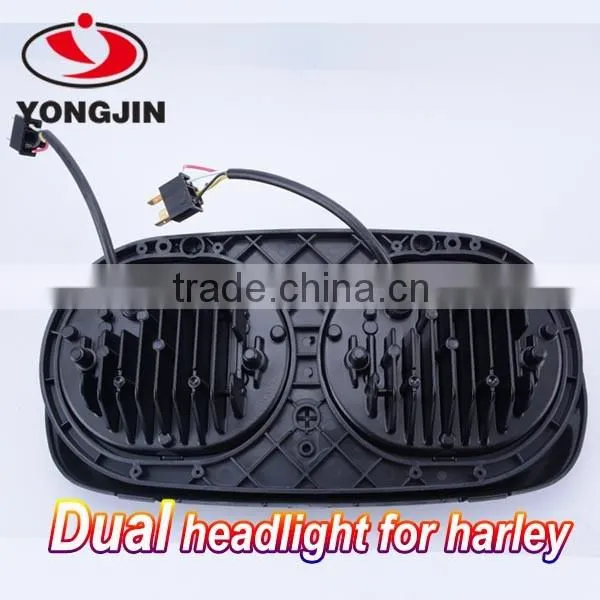 12v 24v 45w 90w 7" 5.3/4" Black Projector Led Headlamp Daymaker Headlamp Led for Harley Davidson Road Glide photo-5