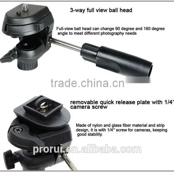 Professional Video Camera Table Mini Tripod With 3-Way Pan Head Flexible Tripod For Digital Camera photo-4