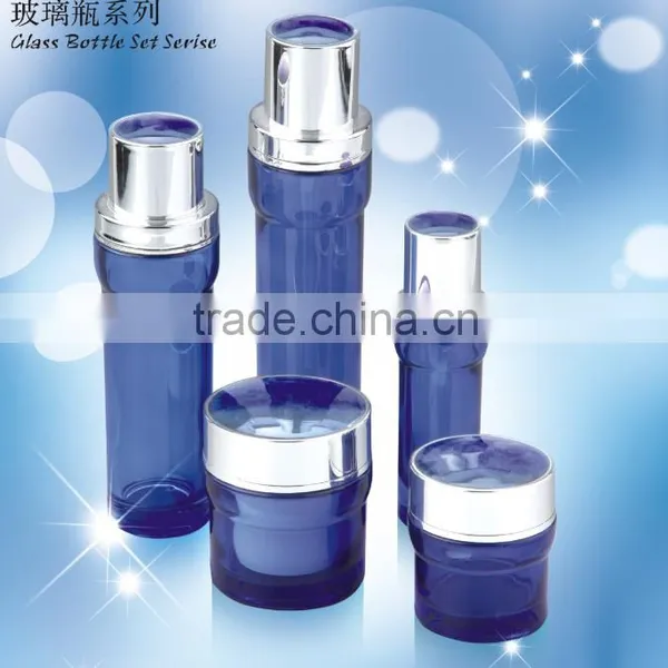 Wholesale Glass Cosmetic Bottle With Sliver Cap and Cosmetic Cream Jar photo-5
