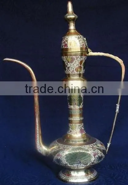 Brass Aftaba Surahi , Decorative Aftaba ,