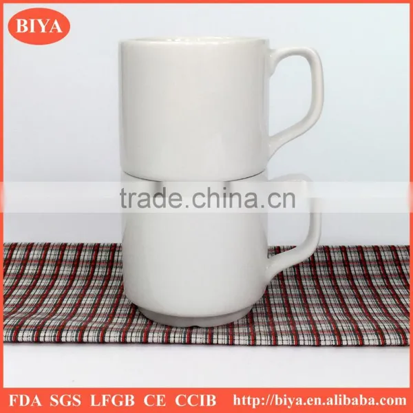 Cup Coffee Black and White Porcelain Ceramic Coffee Mug Stacked Cup Tea Cup for Promotion photo-2