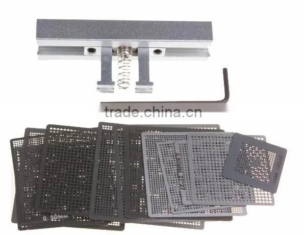 27pcs BGA Kit Directly Heat Rework Reballing Universal Stencil Template + BGA Reballing Kit Station photo-2