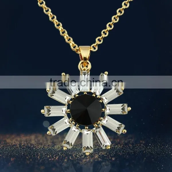 Cheap Wholesale Manufacturers,Gold Jewellery Hot Sale In US Sunflower Jewelry Sets photo-3
