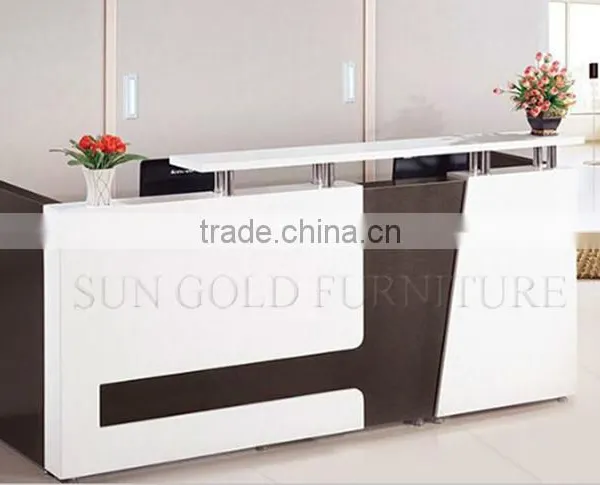 Beauty Salon Furniture Modern Reception Desk Design Office Reception Counter Table (SZ-RTB008) photo-6