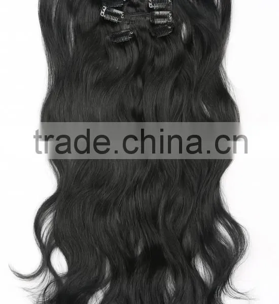 the Best Sale Wholesale Most Popular Ombre Hair Extension Clip In Hair photo-4