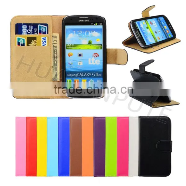 Competitive Price Mobile Phone Cases for S3 Flip Wallet Leather Case photo-6