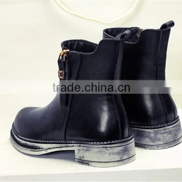 Hot Selling Boots Women Leather Winter White Boots for Women With Low Price XT-DA0759 photo-3