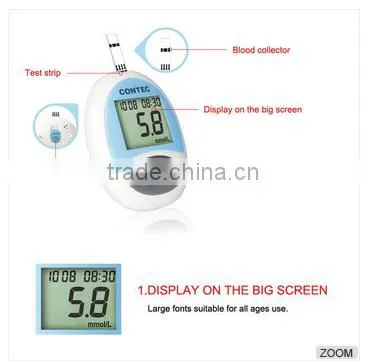 Liquid Glucose Blood Test Meter Blood Glucose Meter Price Blood Test Machine Blood Glucose Meter photo-4