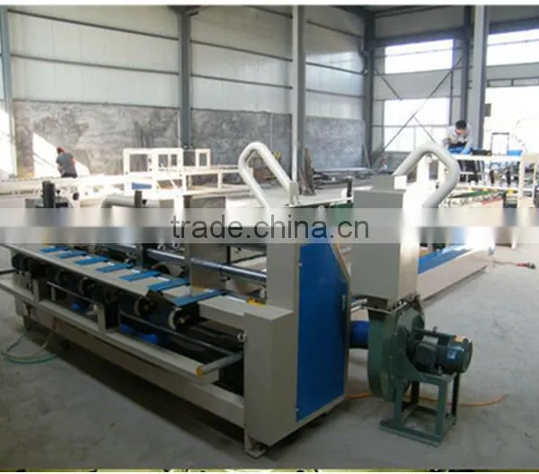 High speed full automatic corrugated carton box folder gluer machine/cardboard making machine