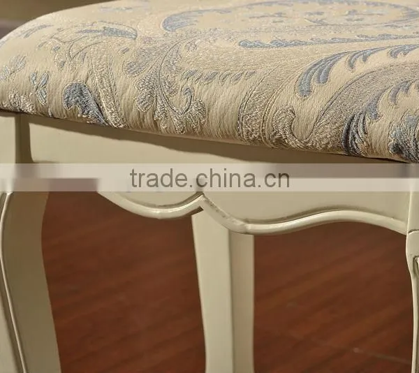 White-blue Dressing Room Stool Fashion Stool photo-3