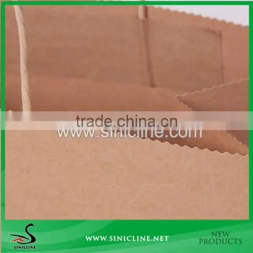 Sinicline Design Cheap Kraft Paper Bag With Black Logo Printed photo-3