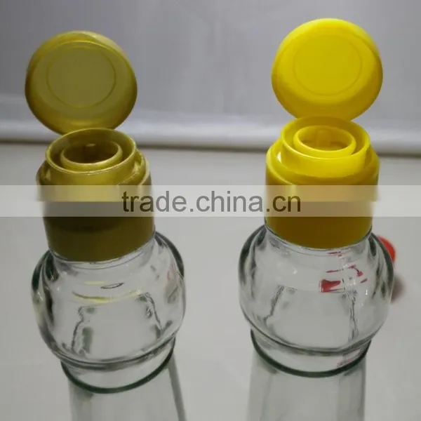170ml 6oz Unique Shaped Soybean Sauce Glass Bottle With Flip off Lid Quality Choice photo-4