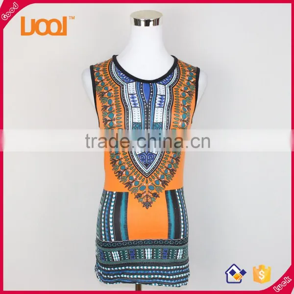 China Supplier in Bulk Dashiki Vest Top, Ladies African Ethnic Tank Top, Latest Women Dashiki Top photo-3