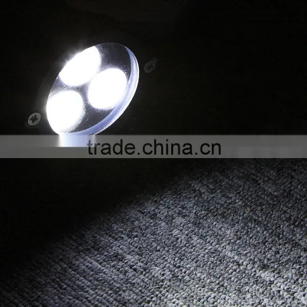 Waterproof IP67 3 * 1W LED Warm White / White Lawn Light Lamp Outdoor Spotlight Bulb 220V For Garden Park Outdoor Lighting photo-2