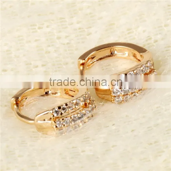2016 Fancy Ladies Latest Design Gold Earings Diamond Earring photo-4