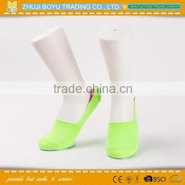 BY-161010 New Design Custom Sock Low Cut Toeless Women Cotton and Acrylic no Show Invisible Socks Quality Choice