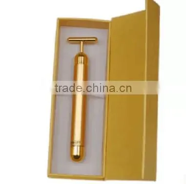 as Seen on tv 2014 Skin Care Machine Energy 24k Gold Beauty Bar Vibrator Therapy Massager photo-3