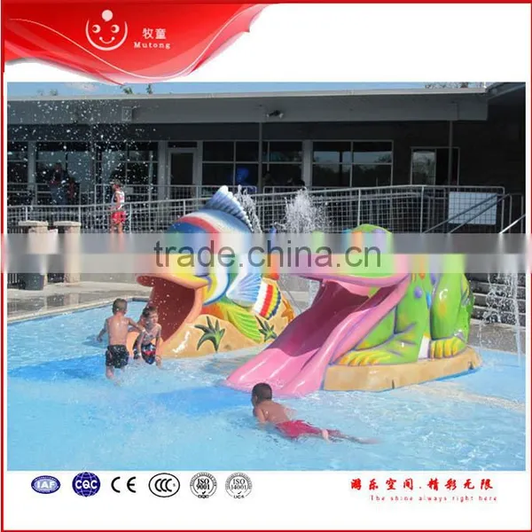 Fiberglass Swimming Themed Water Park Play Features