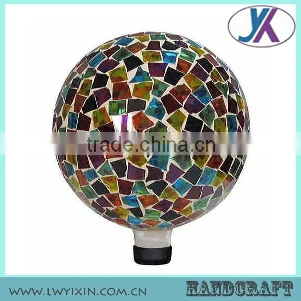 Wedding Round Shape 10" Mosaic Glass Decoration Outdoor Led Ball Lights photo-2