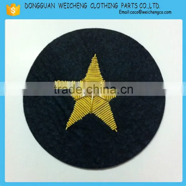 Zari Hand Embroidered Bullion Crest Blazer Badges