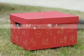 China New Product Best Selling Luxury Custom Made Cardboard Black Paper Shoe Storage Box photo-2