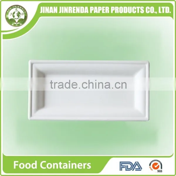 Disposable Party 6 Inch Paper Square Plates With Sugarcane photo-4