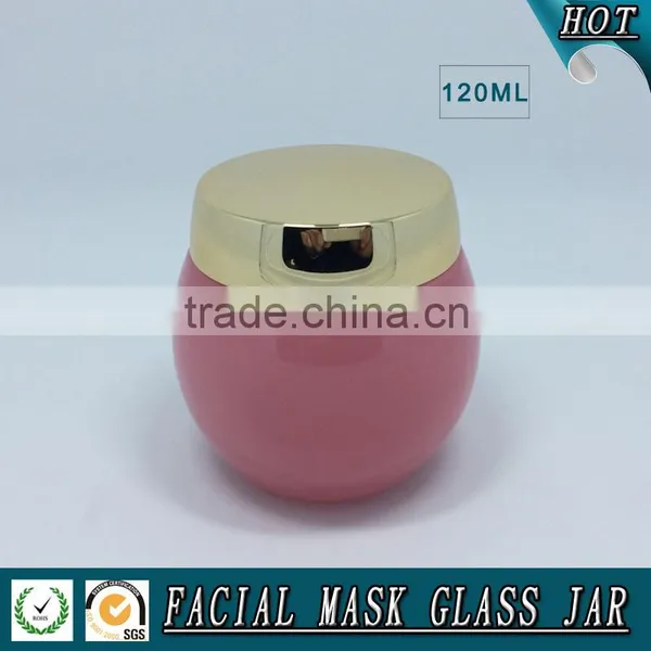 120ML Empty Green Coloured Facial Mask Glass Jar photo-2