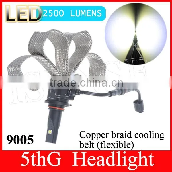 Fanless 5th Generation Dc12v/24v 6500K 9005 H4 H13 Car Led Headlights for Sorento photo-2