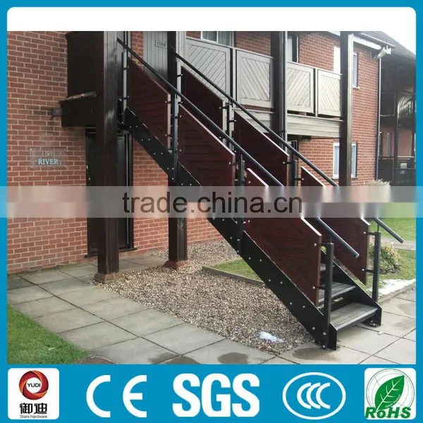 Outdoor Iron Stairs Wooden Stair Treads Antique Staircase photo-3