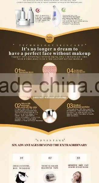 2016 NEWDERMO Best Household Portable Mini Home Use Crystal Diamond Dermic Peel Microdermabrasion Machine For Sale photo-3