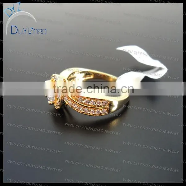 Wholesale Factory Price Ladies Pave cz Plated 18k Gold Rings photo-2