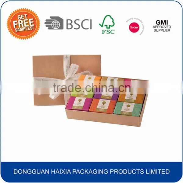 Hot Selling Brown Craft Soap Gift Packaging Box photo-6
