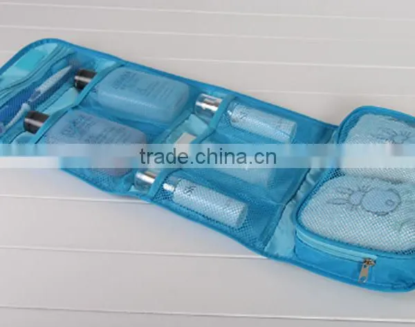 Travel Series 100% Polyester Fold up Cosmetic Bag, Make up Bag, Travel Bag photo-5