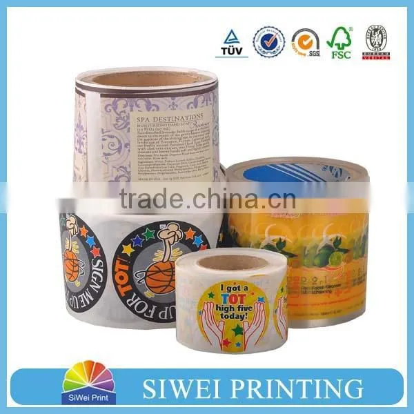 Printing Waterproof Custom Logo Stickers , Self Adheisve Vinyl Sticker Roll Quality Choice photo-3