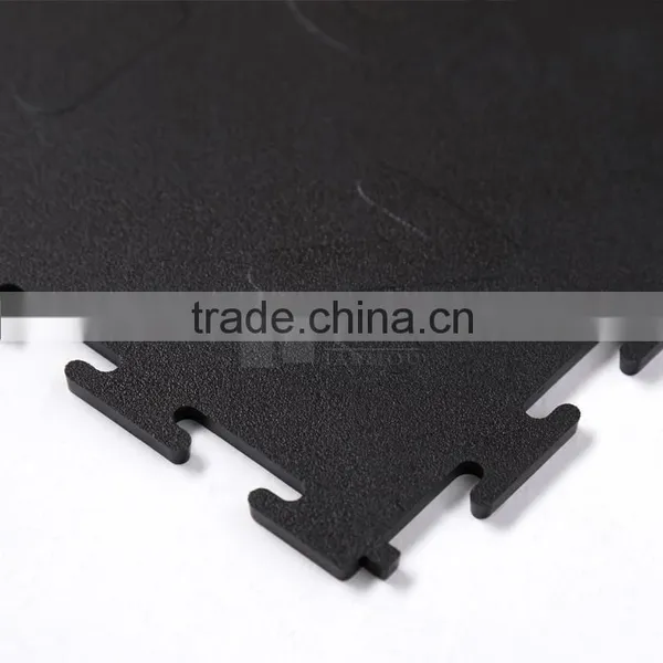 Factory Wholesale Entertainment Place Junyi Easy Lock Plastic PVC Vinyl Interlocking Flooring Mats photo-3