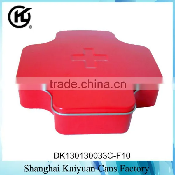 High Quality Cross Gift Medical Tin Can Box photo-2
