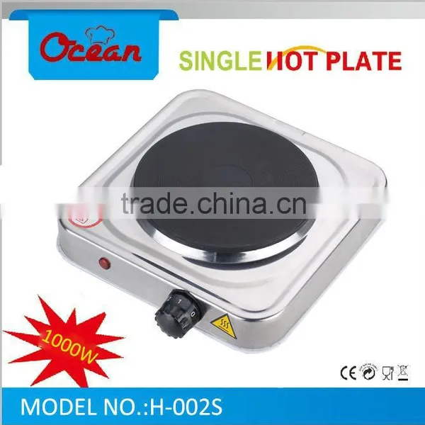 Single Electric Stove ,1000W Stainless Steel Electric Hot Plate ,portable Electric Hot Plate