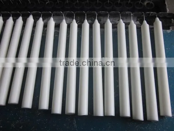 Unsented Cheap White Household Wax Taper Stick Candles photo-2