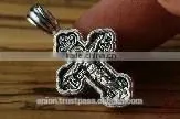 Silver 925 Cross Crucifix. Burnished Silver. Jerusalem Jewelry. photo-3