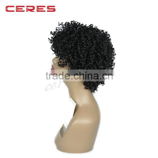 Wholesale Cheap Synthetic Hair Afro Kinky Curly Wig photo-4