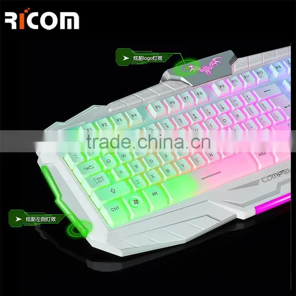 7colors LED Backlight Computer Keyboard USB Wired Professional Laptop Gaming Keyboard--LK612--Shenzhen Ricom photo-6