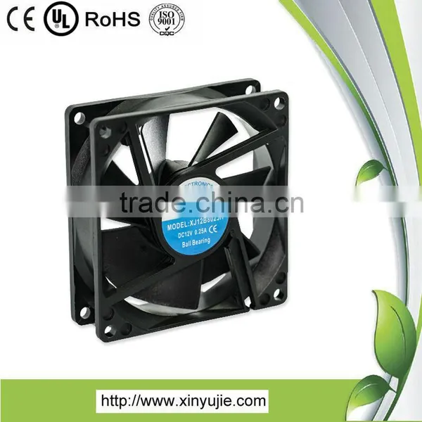 usb ventilation fan 80*80*25mm 12v brushless dc fan motor computer machine box