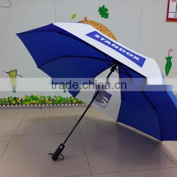 Logo Branding Automatic Open and Close Fold Umbrella photo-4