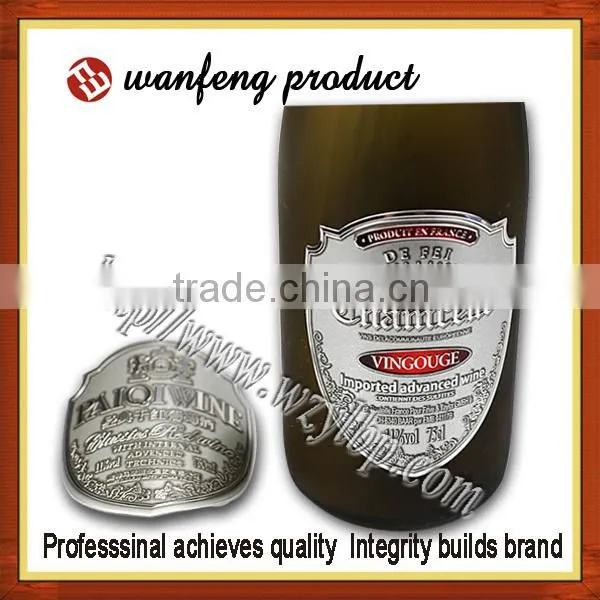 Hot Selling Cheap Custom Adhesive Printing Metal Personalized Wine Label photo-4