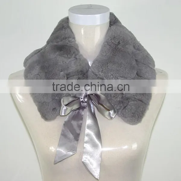 Rex Rabbit Fur Collar Bow Tie Fur Collar/fur Trim,KZ140028