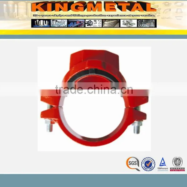 FM UL Approved Grooved Pipe Fitting U-Bolt Threaded Mechanical Tee photo-2