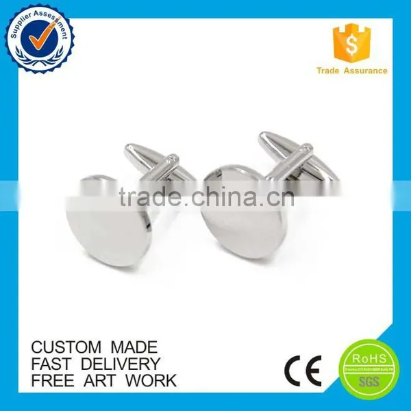 High Quality Fashion Classic Silver Men Cufflinks photo-2