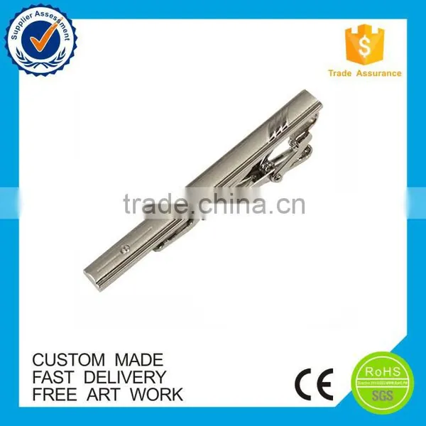 High Quality Custom Silver Men's Metal Tie Bar photo-5